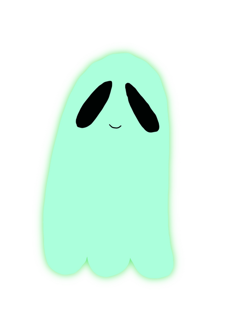 a cartoon ghost